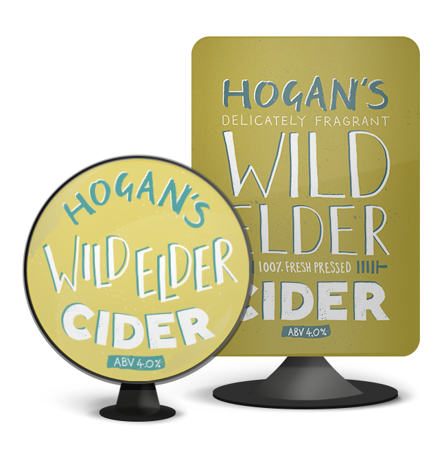 Hogans Wild Elder Cider (4.0% abv) 500ml